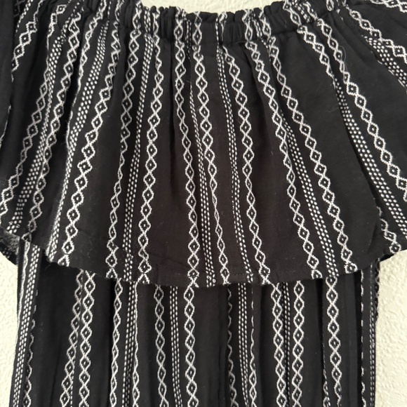 Elan Women’s Black & White NWT off the shoulder Maxi dress Size Medium - Picture 10 of 13